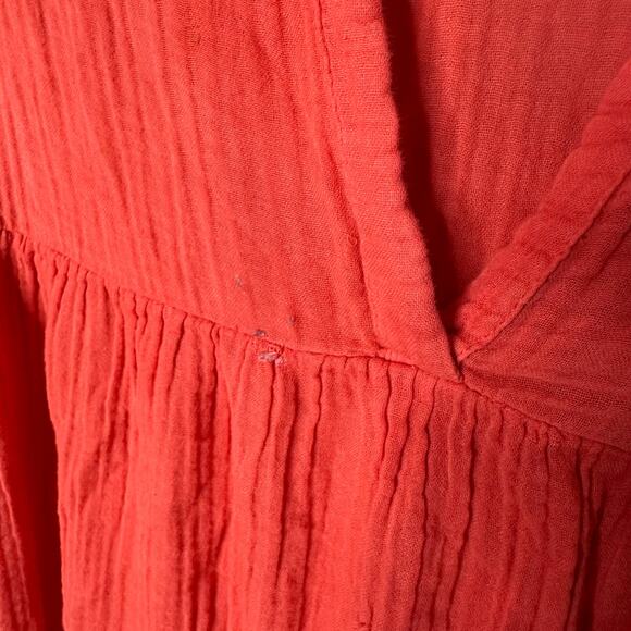 Anthropologie The Kallie Flowy Maxi Dress Orange - Picture 5 of 7